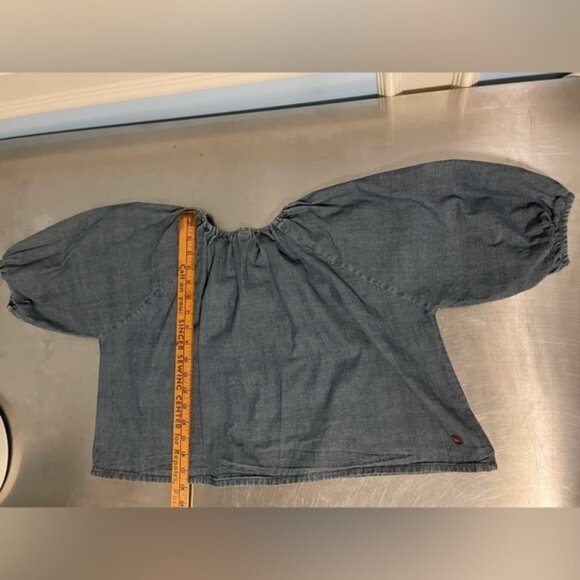 Tea Collection - girls - over sized denim look top - Picture 3 of 5